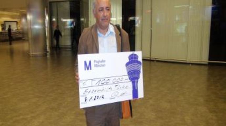 M&uuml;nih Havalimanı &ccedil;alışanlarından Van &ouml;ğretmen evi i&ccedil;in 100 bin Euro