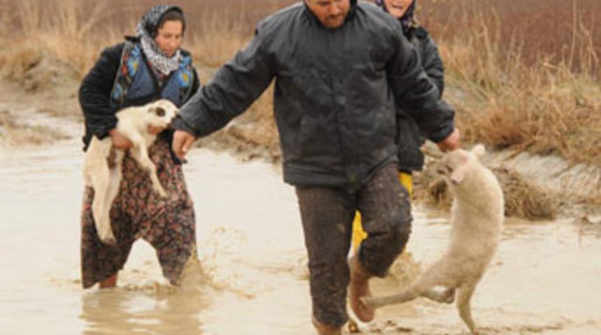 B&uuml;y&uuml;k Menderes Nehri taştı