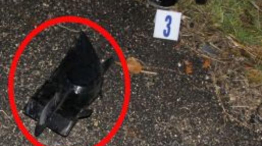 Ölümlü kazanın failini far kapağı ele verdi