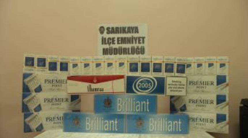Sarıkaya’da 134 paket kaçak sigara ele geçirildi