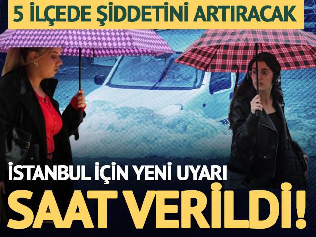 İstanbul i&ccedil;in yeni yağış uyarısı: 5 il&ccedil;eye dikkat!
