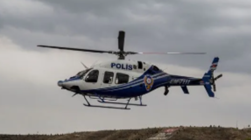 Polis helikopteri havalandı! Sağanak sonrası o b&ouml;lgeler incelendi