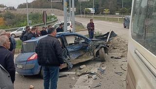 Sinop&rsquo;ta &uuml;&ccedil; ara&ccedil; birbirine girdi! 1 kişi yaralandı