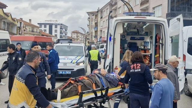 Çorum’da otomobilin çarptığı yaya yaralandı