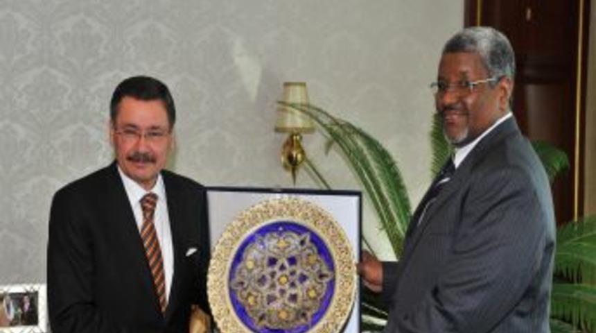 Hartum heyetinden Başkan G&ouml;k&ccedil;ek'e ziyaret