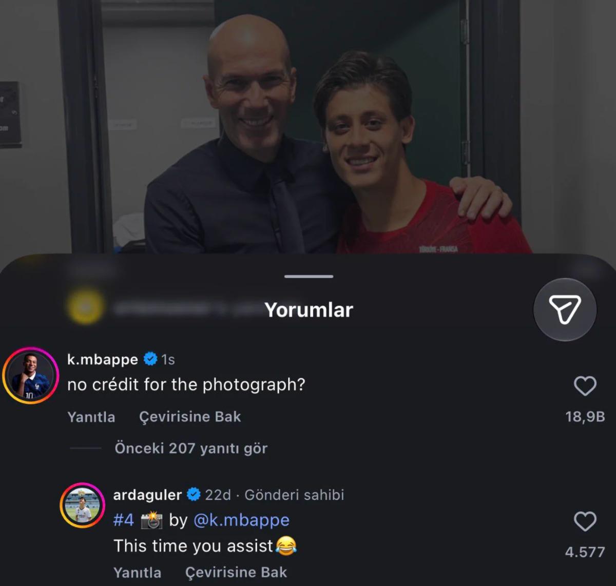 Arda Güler ve Kylian Mbappe den Zinedine Zidane paylaşımında gülümseten diyalog 1