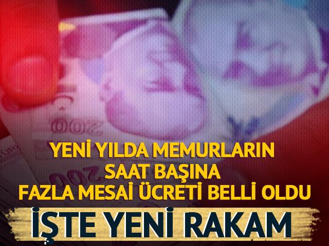 Memurları ilgilendiriyor! Fazla mesai &uuml;creti belli oldu 