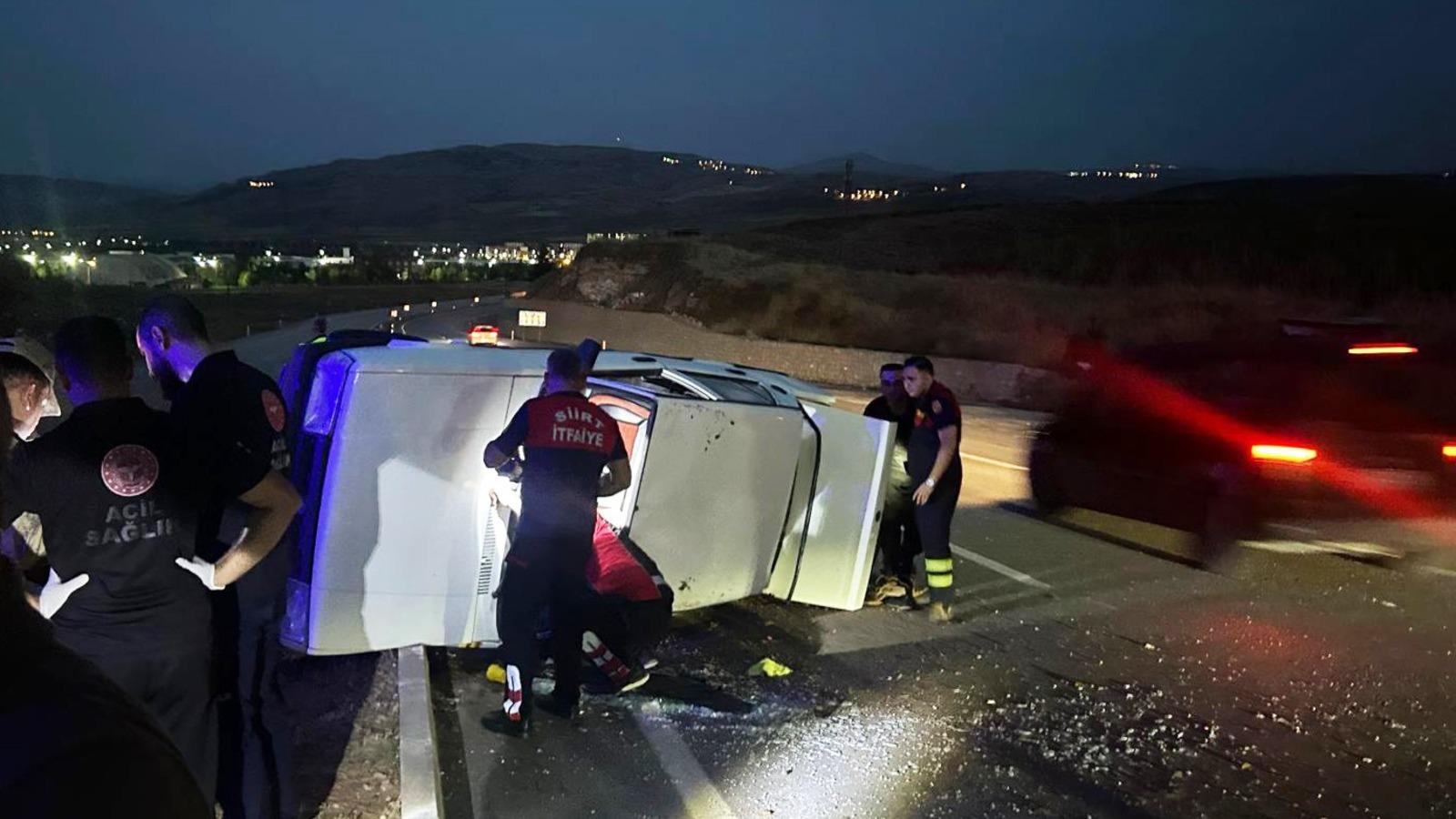 Siirt'te kaza sonucu yaralılar