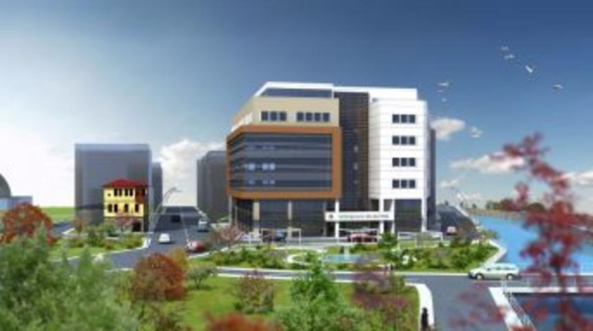 Yeni belediye hizmet binasının temeli dualarla atıldı