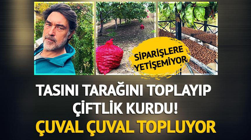 Burak Hakkı tasını tarağını toplayıp &ccedil;iftlik kurdu! &Ccedil;uval &ccedil;uval topluyor