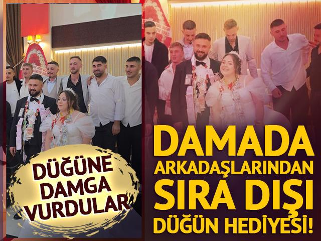 Damada arkadaşlarından sıra dışı d&uuml;ğ&uuml;n hediyesi!