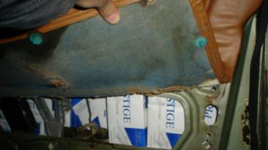 Sınırda ka&ccedil;ak&ccedil;ılara operasyonda ka&ccedil;ak sigara ve i&ccedil;ki ele ge&ccedil;irildi