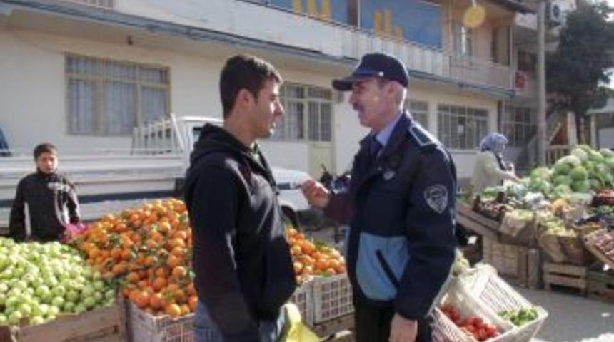 Pazar da sessizliğe zabıta denetimi