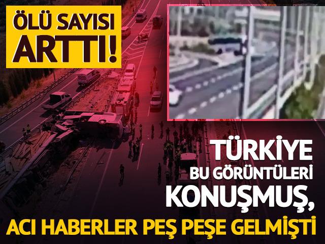 Manisa'daki otob&uuml;s kazasında &ouml;l&uuml; sayısı 12&rsquo;ye &ccedil;ıktı