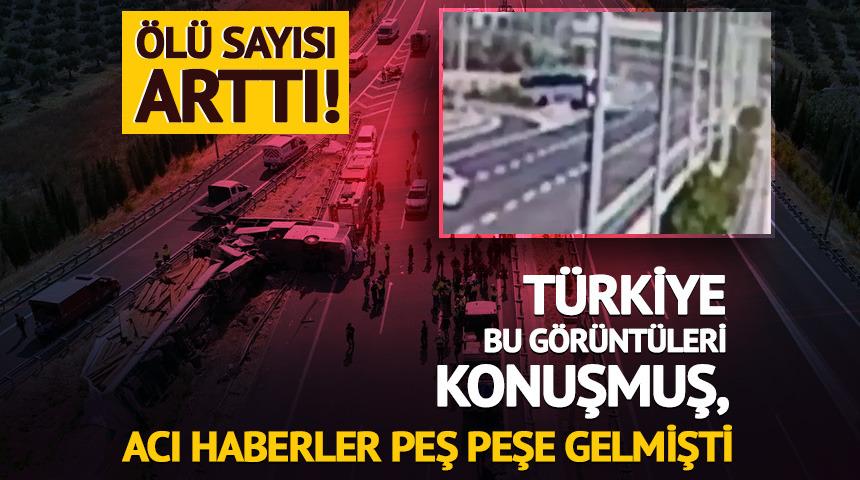 Manisa'daki otob&uuml;s kazasında &ouml;l&uuml; sayısı 12&rsquo;ye &ccedil;ıktı