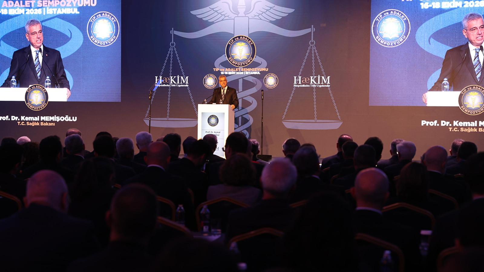 Sağlık Bakanı Memişoğlu Tıp ve Adalet Sempozyumu’nda konuştu