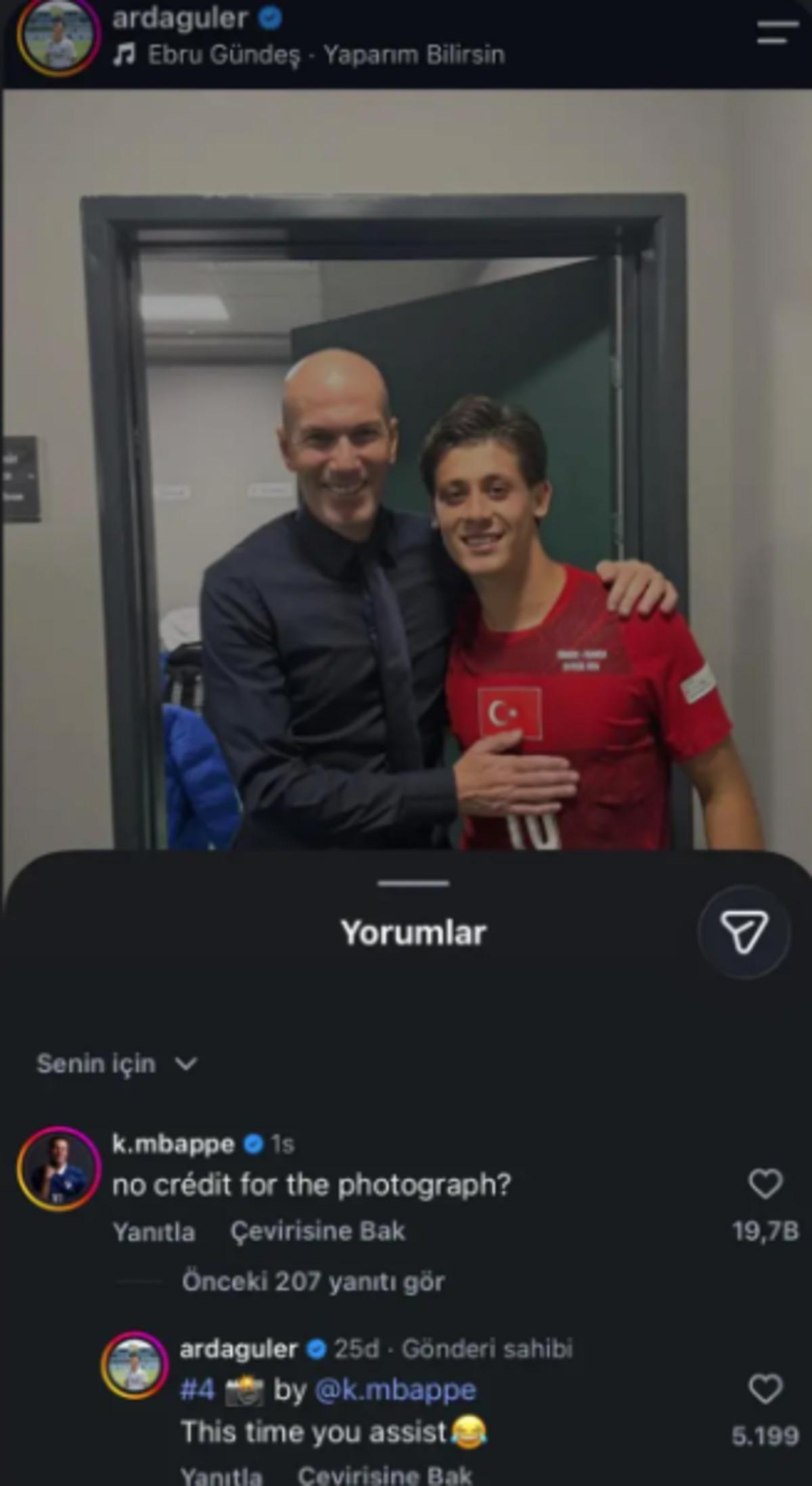 Zidane ile fotoğraf atmıştı! Mbappe ile Arda Güler’in yazışması Avrupa’yı salladı 1