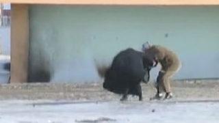 Fırtınalı havada kadınların zor anları