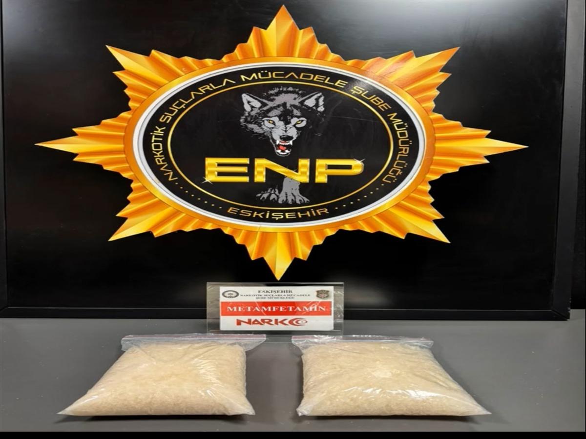 Eskişehir’de 2 kilo metamfetamin ele geçirildi 2