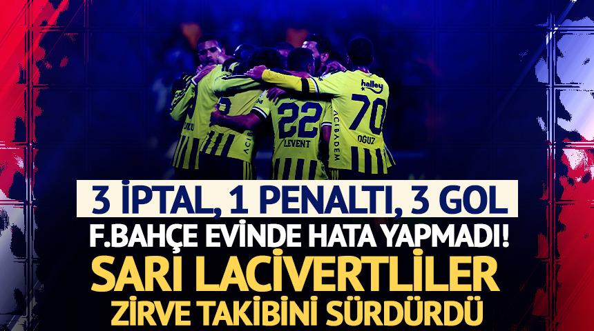 Fenerbah&ccedil;e zirve takibini s&uuml;rd&uuml;rd&uuml;!