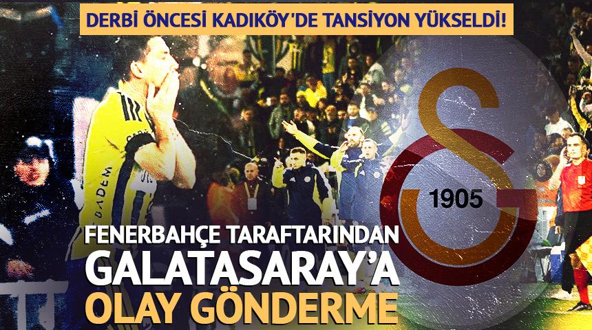 F.Bah&ccedil;e taraftarından G.Saray derbisi &ouml;ncesi olay tezah&uuml;rat