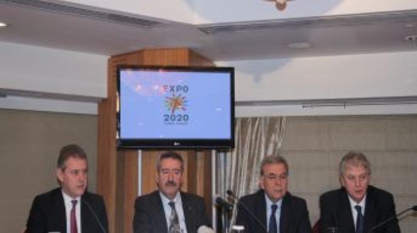 EXPO 2020 İzmir logosu güneş ve insan figürlerinden oluştu