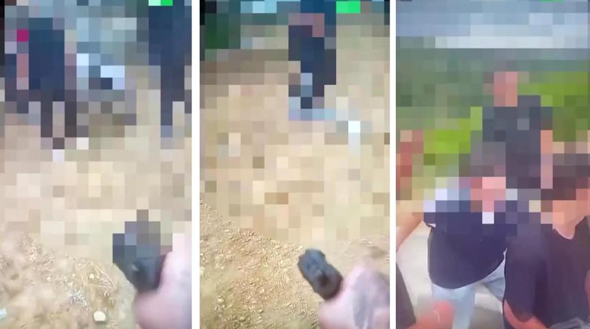 Kurusıkı tabancayla akranlarını tehdit edip g&ouml;r&uuml;nt&uuml;lerini paylaştı
