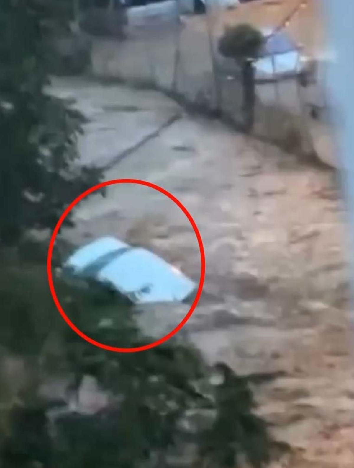 Sarıyer den y&uuml;rek yakan g&ouml;r&uuml;nt&uuml;!  İ&ccedil;inde adam var vallahi  5