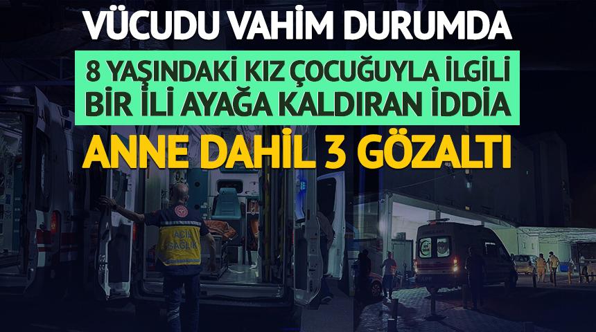 8 yaşındaki kız &ccedil;ocuğuna annesinden &uuml;t&uuml;l&uuml; işkence