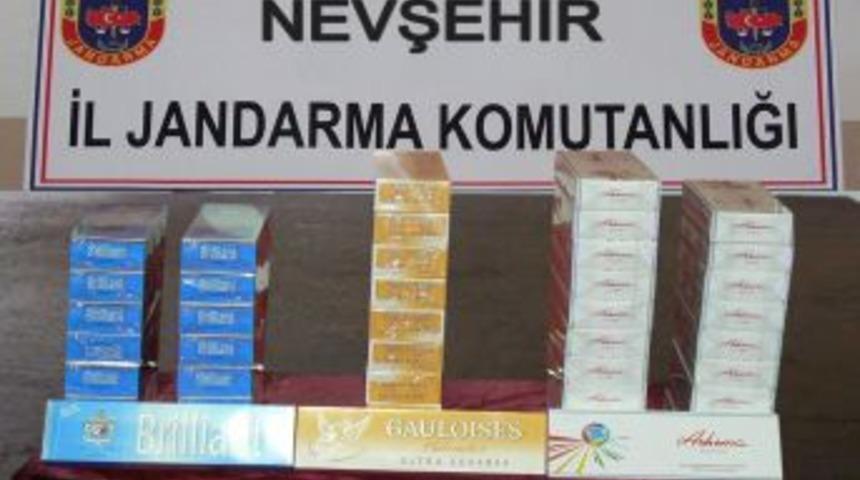 Nevşehir'de 626 paket ka&ccedil;ak sigara ele ge&ccedil;irildi