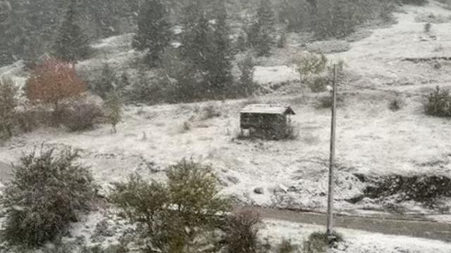 Kastamonu’da yüksek rakımlı yerleşim yerleri beyaza büründü
