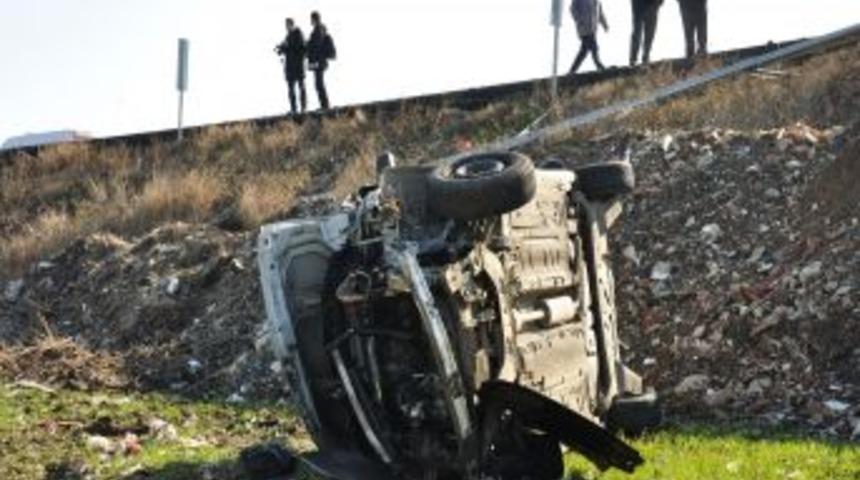 Tekirdağ'da trafik kazası: 2 polis yaralandı