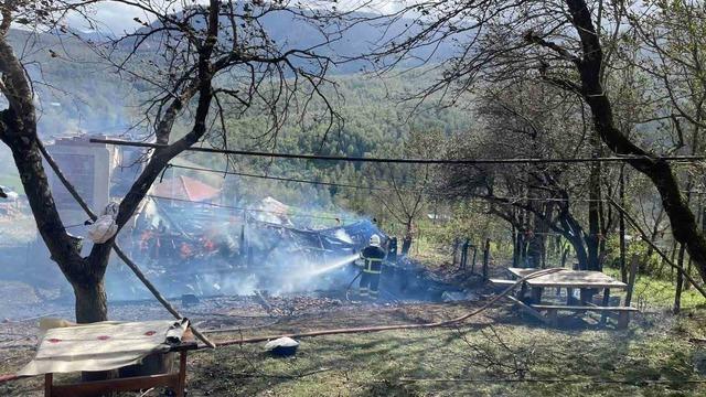 Sinop&rsquo;ta ev yangını 1