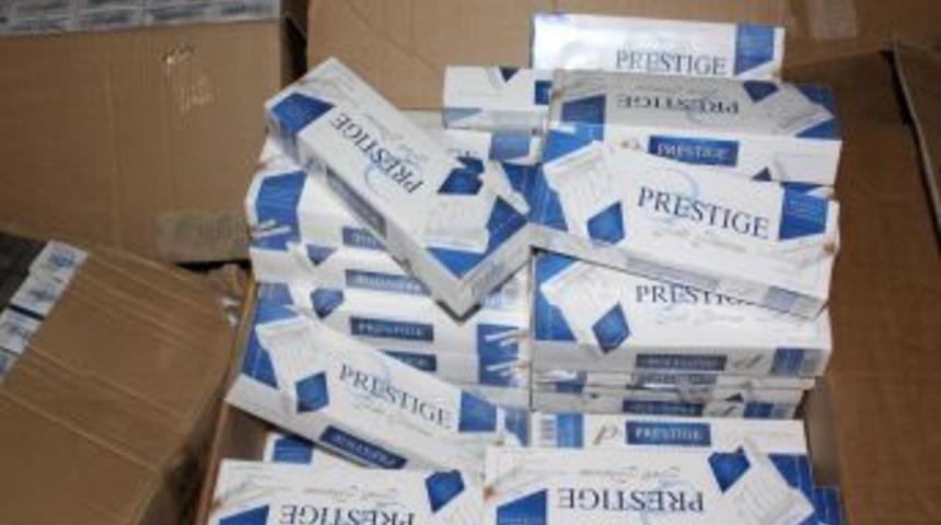 Gaziantep'te ka&ccedil;ak sigara operasyonu: 2 g&ouml;zaltı