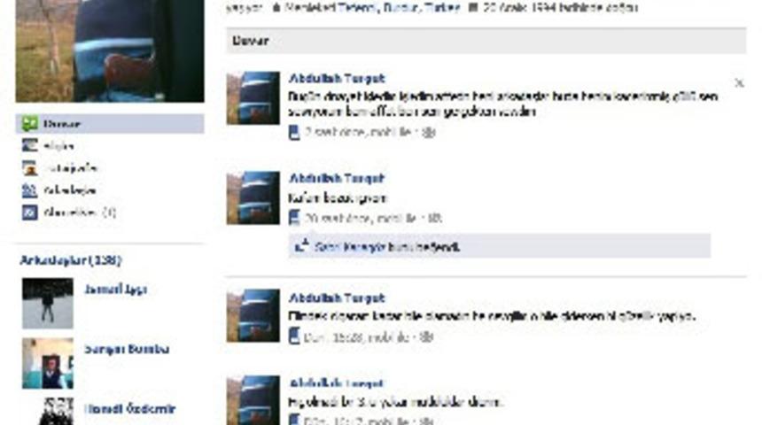 Cinayet işlediğini Facebook'ta itiraf etti