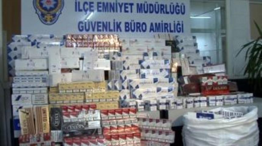 'Palto arası' kaçak sigaraya polis baskını