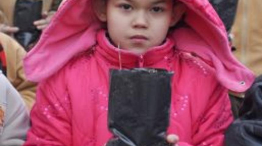 Pet şişeleri saksı yaptılar, bir yılda 7 bin fidan yetiştirdiler