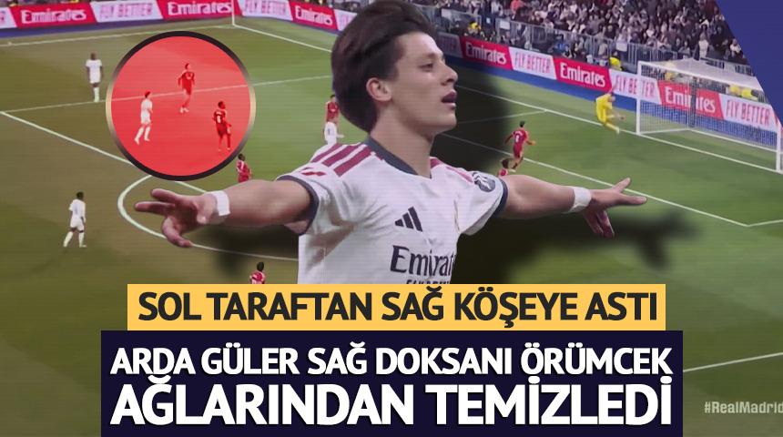 Arda G&uuml;ler'den jeneriklik gol! Sol taraftan sağ doksana astı
