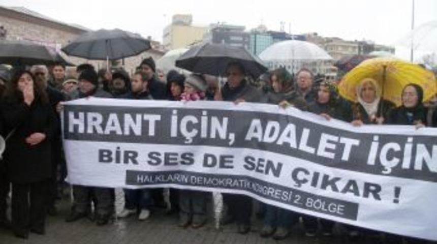 Taksim&rsquo;de Hrant Dink protestosu