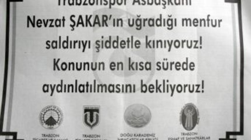 Trabzon iş d&uuml;nyasından Şakar&rsquo;a saldırıya tepki