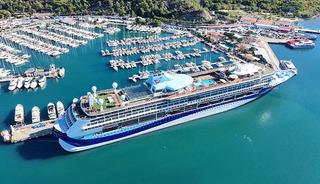 "Marella Discovery" kruvaziyeri Marmaris'e 1731 turist getirdi
