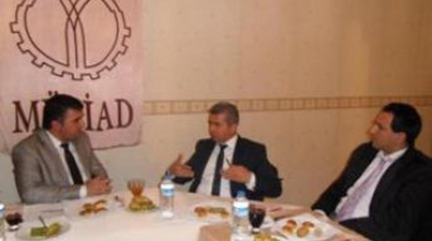 Sendika başkanları M&Uuml;SİAD&rsquo;ı ziyaret etti