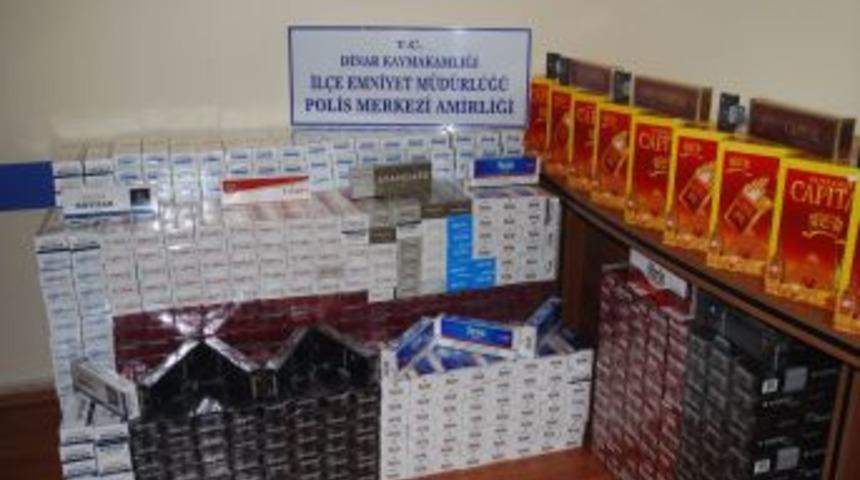 Dinar&rsquo;da sigara ka&ccedil;ak&ccedil;ılığı operasyonu: 3 g&ouml;zaltı