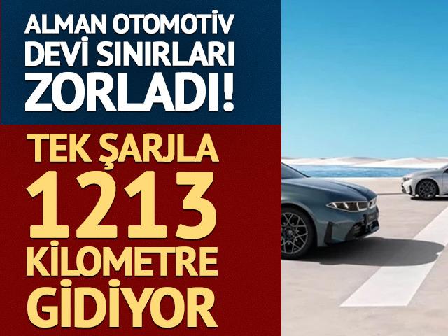 BMW'den yeni rekor: Tek şarjla 1213 kilometre gitti
