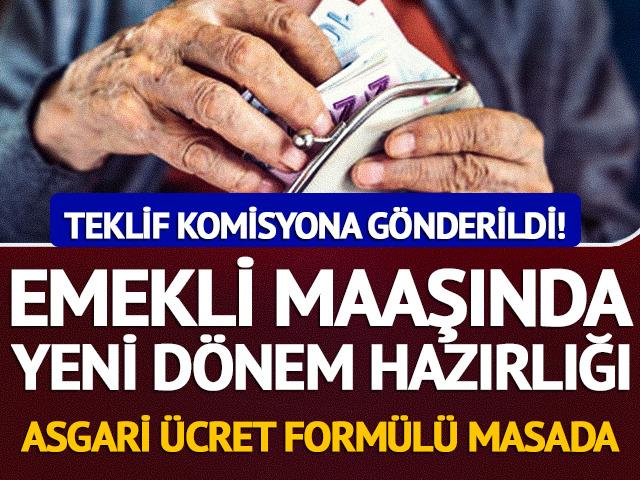 En d&uuml;ş&uuml;k emekli aylığında yeni hesap g&uuml;ndemde! Teklif Meclis&rsquo;e taşındı