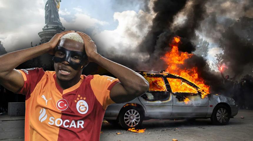Galatasaray Lille ma&ccedil;ı i&ccedil;in Fransa'ya gidiyordu! Sokağa &ccedil;ıkma yasağı ilan edildi