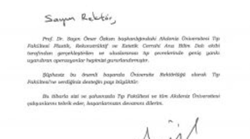 Cumhurbaşkanı G&uuml;l, y&uuml;z naklini yapan ekibi mektupla tebrik etti