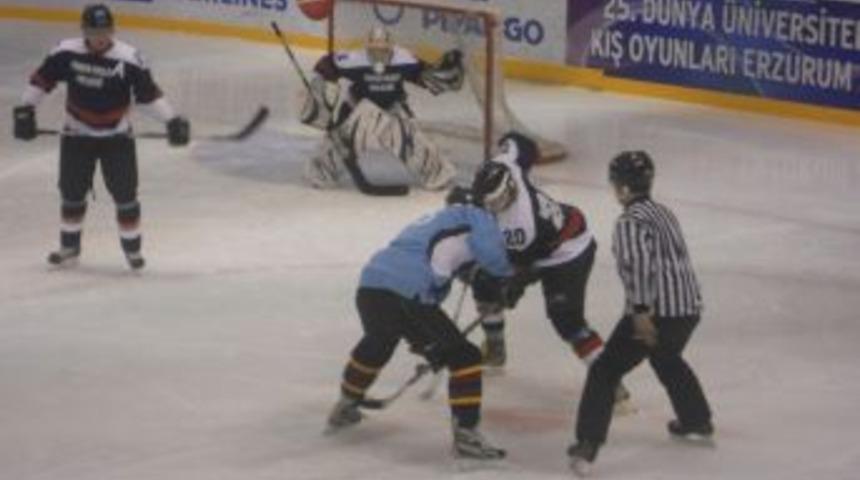 Erzurum karması, buz hokeyinde G&uuml;rcistan'ı 5-0 yendi