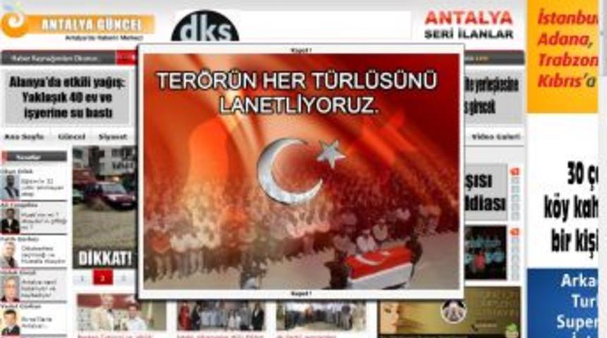 Gazetecilerden ter&ouml;re karşı ortak tavır