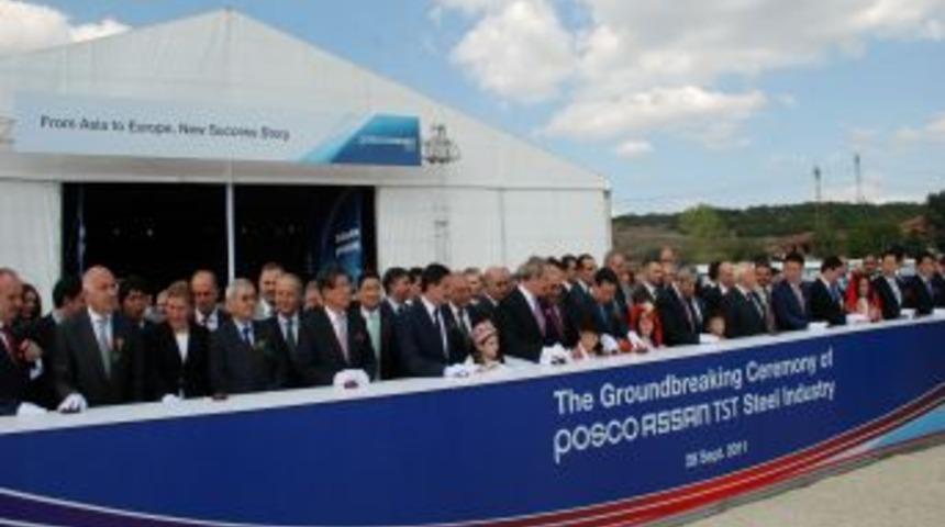 Pasco Assan Paslanmaz &Ccedil;elik Fabrikası&rsquo;nın temelini iki bakan attı